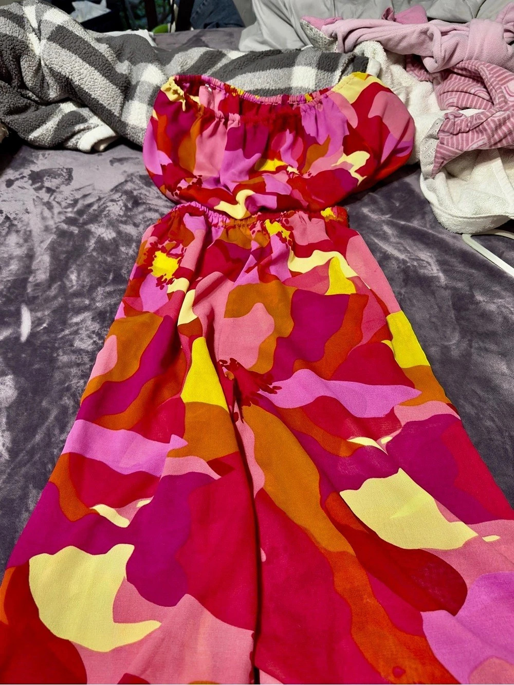 girl soul Girls Abstract Print Romper Size Small